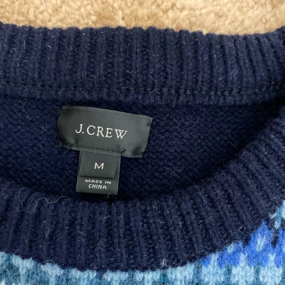 SOLD OUT J. Crew Fair Isle LambsWool Crewneck Sweaters bundle of two sweaters M - Picture 14 of 16